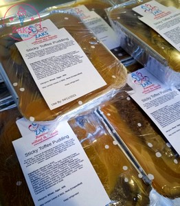 Wrapped sticky toffee puddings from ZAKS Pud Pod