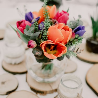 Décoration de table colorée