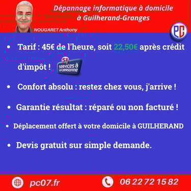 reparateur ordinateur a domicile a guilherand