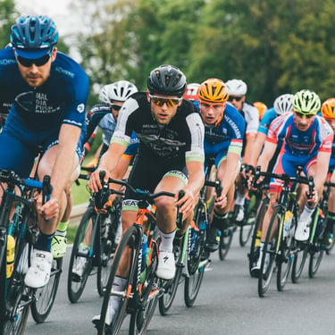 Una competencia de ciclismo