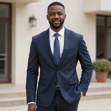 Portrait of a smiling professional woman in a modern office setting.