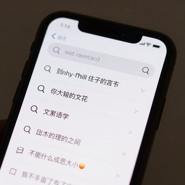 UI close-up of a smart search bar showing natural language query results, highlighting contextual matches.