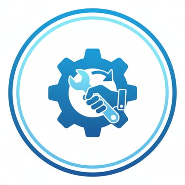 Processo de revisão técnica e higienização de geladeiras usadas antes da venda.