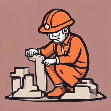 a man in a orange uniform is holding a piece of paper