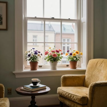 A cozy therapy room with soft lighting and comfortable chairs.