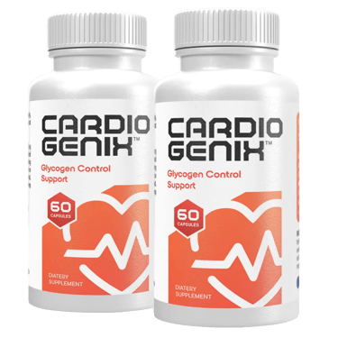 Twee flessen CardioGenix voedingssupplement