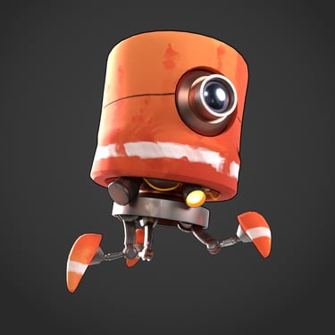 Robot stylised - Character Design 3d