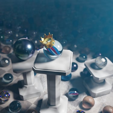 Illustration 3D - King of marble