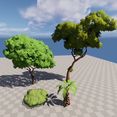 Rendu temps réel de la végétation d'un projet Unreal