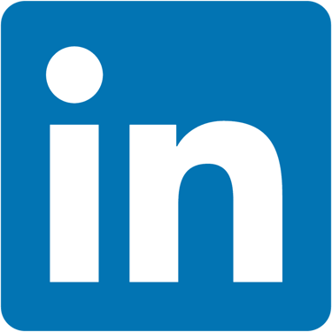 Official LinkedIn logo icon with white lowercase letters in and a blue square background.