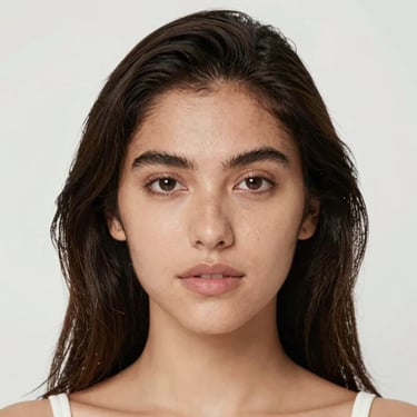 woman wearing black crew-neck shirt