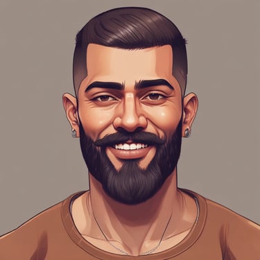 A smiling middle-aged woman standing proudly in front of her renovated home.