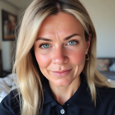 woman wearing black crew-neck shirt