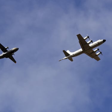 Un Hércules y un C-295