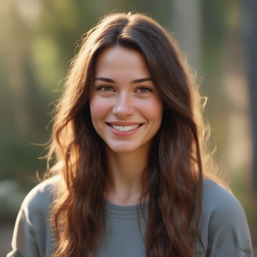 woman wearing black crew-neck shirt