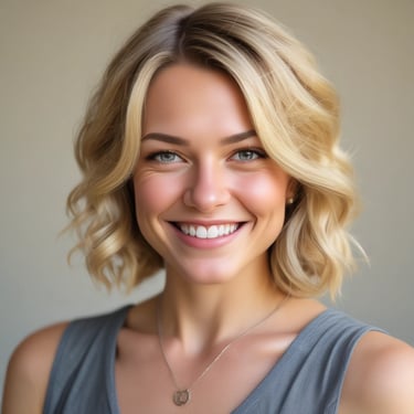 woman wearing black crew-neck shirt