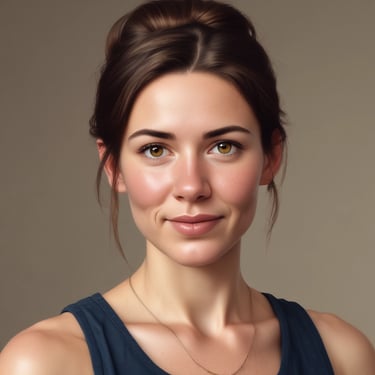 woman wearing black crew-neck shirt