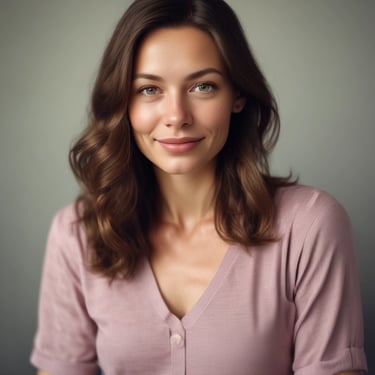 woman wearing black crew-neck shirt