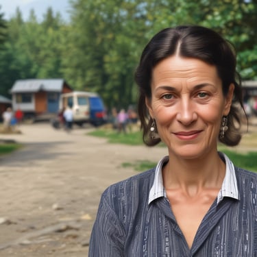 Tow truck aiding a broken-down van on a rural road near Novi Sad