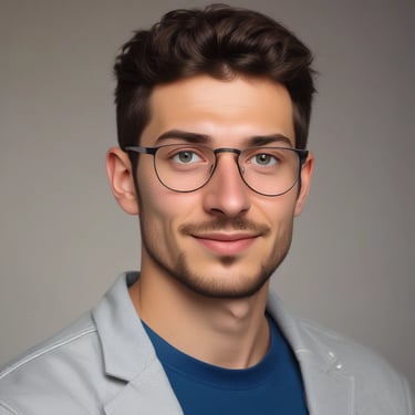 Smiling middle-aged Serbian man standing beside a tow truck in urban setting