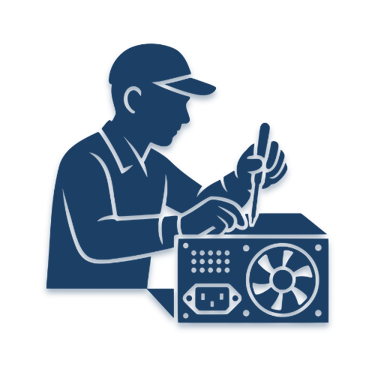 a man in a hat troubleshooting an air conditioning unit