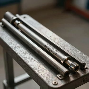 Gros plan technique d'un manomètre en acier inoxydable monté sur un châssis métallique, aiguille indiquant la pression nominale sous un soleil de plomb.