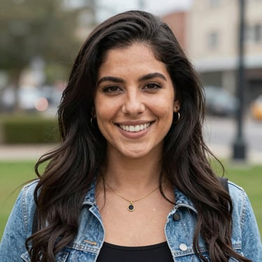 Round portrait of a man with glasses and a friendly smile.