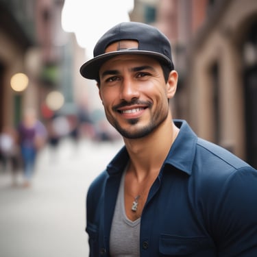 man standing near balcony
