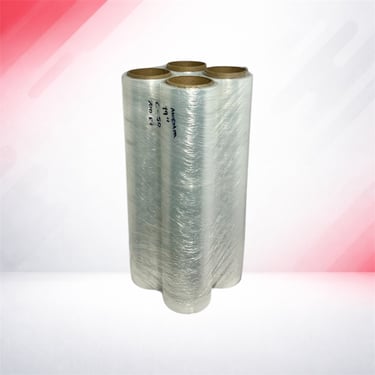 Rollos de película plástica transparente