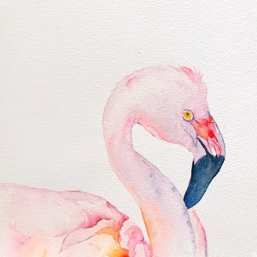 pale-pink-flamingo-watercolor-weronika-kacperski
