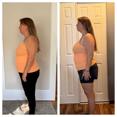 Before and after results from using GLP-1 supplements for natural weight management 5