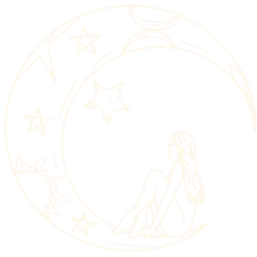 Icône femme sur la lune - Saga de la lune - Jocelyne Bacquet