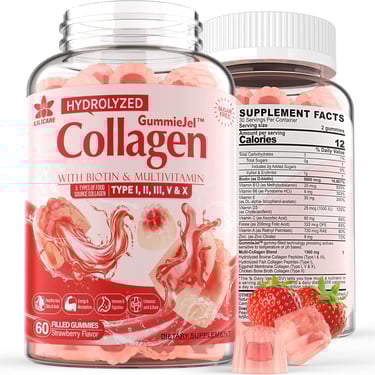 Hydrolyzed Collagen Peptide Filled Gummies,Extra