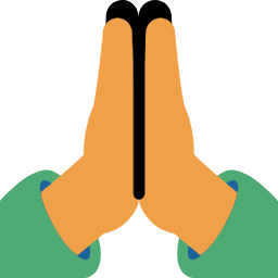 Hand clasped together for prayer