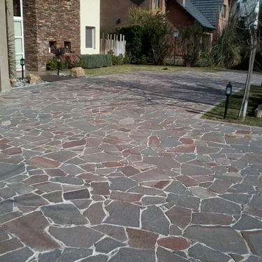 piso de laja de pórfido