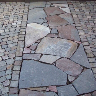piso de laja de pórfido