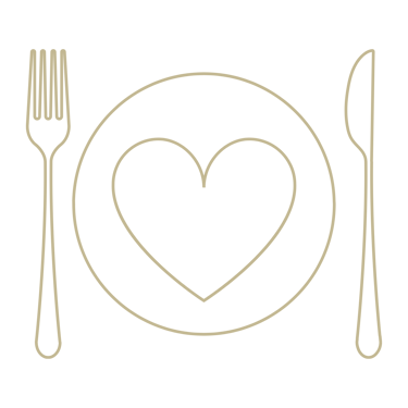 illustration d'une assiette avec couverts
