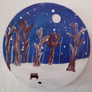 Galactic Winter (painting) Kylee Nicole Smith