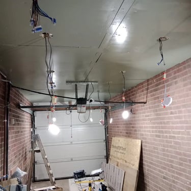 Spotlight Installation done in the garage of the Hinckley