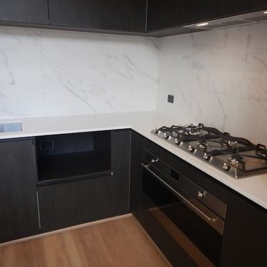 Independent inspector documenting defects during new home handover inspection Perth, ensuring compliance with Australian Stan