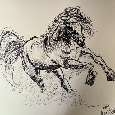 Caballo galope,  tinta