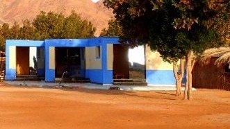 Vista exterior de 3 Estudios Premium frente al mar en el santuario de la costa de Nuweiba