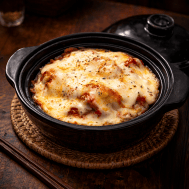 Mozzarella Cheese Claypot Chicken Rice