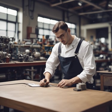 Close-up of a Makita power tool box with warranty card visible.