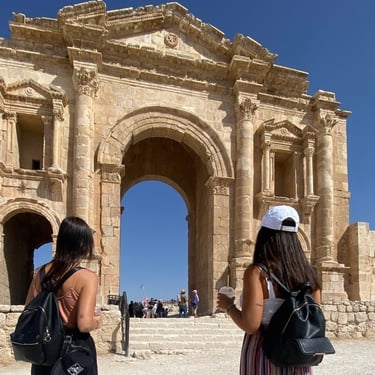 tour guiado en Jerash durante un viaje organizado a Jordania con Exclusive Jordan