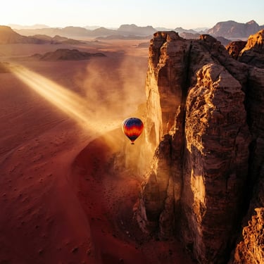 viaje en globo wadi rum con exclusive Jordan