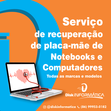 placa mãe queimada, como consertar, disk informatica em piripiri