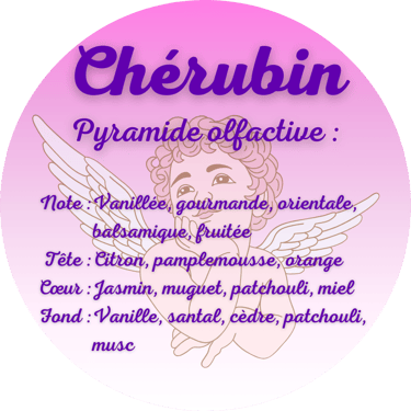 Cherub scented candle from the perfumeries of Grasse (France)