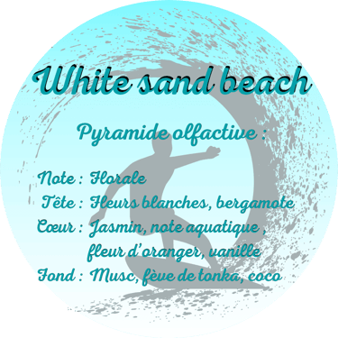 White Sand Beach scented candle from the perfumeries of Grasse (France)