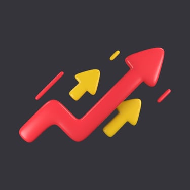 a red arrow pointing up to a red arrow